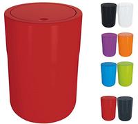 Spirella Ø19 x 26 cm (5 litros), Rojo colección Cocco, Papelera, Poliestirol