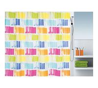 Spirella 240 x 180, Multicolor colección Pittore, Cortina de Ducha Textil, 100% Polyester