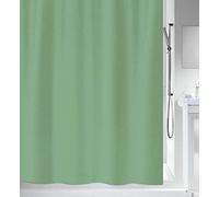 Spirella 240 x 180, Verde colección Primo, Cortina de Ducha Textil, 100% Polyester