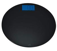 Spirella, 33 x 33 x 2, Negro colección Bowl, Báscula de baño, Vidro Templado y ABS