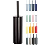 Spirella 40,5 x 9,4 x 9,4 cm, Negro colección Nyo, Escobilla para el Inodoro, Acero Inoxidable