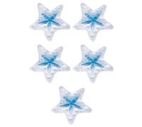 Spirella 5PCS Set, Azul colección Asterie, Alfombrilla de Ducha, PVC