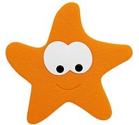 Spirella Starfy Alfombrilla de Ducha, PVC, Naranja, 5PCS Set