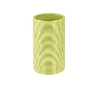 Spirella Ø6 x 10.5 cm, Verde colección Tube ribbed, Portacepillos de Dientes, Gres