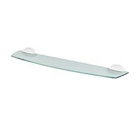 Spirella 60x12.5 Blanco colección Lemon, Balda, ABS y Vidrio de Seguridad