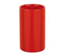 Spirella Tube Portacepillos de Dientes, Gres, Rojo, Ø7 x 11,5 cm