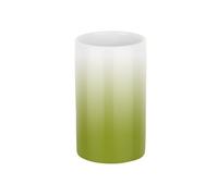 Spirella Ø7 x 11.5 cm, Verde colección Tube, Portacepillos de Dientes, Porcelana