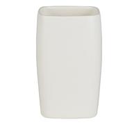 Spirella Retro Portacepillos de Dientes, Gres, Blanco, 7X7X11 Cm