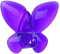 Spirella 8,0, Morado colección Mariposa, Gancho Adhesivo, Acrílico