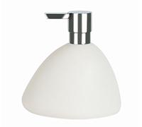 Spirella 8 x 13.5 x 14.5 cm, Blanco colección ETNA, Dispensador de jabón líquido, Gres