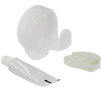 Spirella Accesorio Pared MAFORMA Frosty-White Percha Doble 1217367, Blanco, Estandar