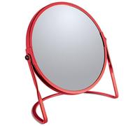 Spirella Akira - Espejo de Maquillaje (5 aumentos, Color Rojo Mate, tamaño único)