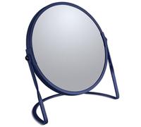 Spirella Akira-Espejo de Maquillaje para baño, 5 aumentos, Color Azul Oscuro, Bleu Foncé Mat, Unique Size