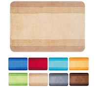 Spirella - Alfombra de baño Balance de poliéster - Antideslizante - 60 x 90 cm - Beige Bahamas - Lavable a máquina a 40 °C - 90% poliéster - 10% acrílico - Comodidad y Seguridad