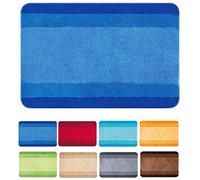 Spirella - Alfombra de baño Balance de poliéster - Antideslizante - 70 x 120 cm - Azul - Lavable a máquina a 40 °C - 90% poliéster - 10% acrílico - Comodidad y Seguridad