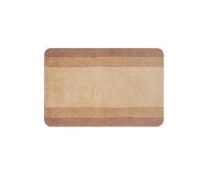 Spirella - Alfombra de baño Balance de poliéster - Antideslizante - 70 x 120 cm - Beige Bahamas - Lavable a máquina a 40 °C - 90% poliéster - 10% acrílico - Comodidad y Seguridad