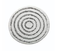 Spirella Alfombra de baño de algodón Saturno 60x60 cm Blanco y Negro