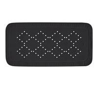 Spirella - Alfombra de baño de Espuma de PVC Alaska - Antideslizante con ventosas y Orificios de Drenaje, antimoho - Negra - 91 x 36 cm