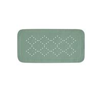 Spirella - Alfombra de baño de Espuma de PVC Alaska - Antideslizante con ventosas y Orificios de Drenaje, antimoho - Verde Musgo - 71 x 36 cm