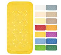 Spirella - Alfombra de baño de Espuma de PVC Alaska - Antideslizante con ventosas y Orificios de Drenaje, antimoho - Amarillo Sol - 91 x 36 cm
