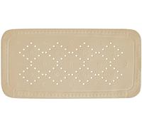Spirella - Alfombra de baño de Espuma de PVC Alaska - Antideslizante con ventosas y Orificios de Drenaje, antimoho - Beige Bahamas - 71 x 36 cm
