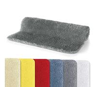 Spirella - Alfombra de baño de Microfibra Fino, Antideslizante, Secado rápido, Pelo de 25 mm de Largo, Lavable a máquina + Secar en Secadora - 40 x 60 cm - Gris