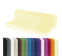 Spirella - Alfombra de baño de Microfibra Highland - Antideslizante, de Secado rápido y Lavable - 100% poliéster Suave y Duradero - Amarillo Claro - 70 x 120 cm