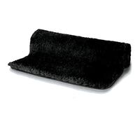 Spirella - Alfombra de baño de Microfibra Highland - Antideslizante, de Secado rápido y Lavable - 100% poliéster Suave y Duradero - Negro - 60 x 90 cm