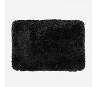 Spirella - Alfombra de baño de Microfibra Highland - Antideslizante, de Secado rápido y Lavable - 100% poliéster Suave y Duradero - Negro - 55 x 65 cm