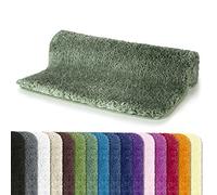 Spirella - Alfombra de baño de Microfibra Highland - Antideslizante, de Secado rápido y Lavable - 100% poliéster Suave y Duradero - Verde albahaca - 55 x 65 cm
