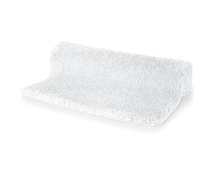 Spirella - Alfombra de baño de Microfibra Highland - Antideslizante, de Secado rápido y Lavable - 100% poliéster Suave y Duradero - Blanco - 60 x 90 cm