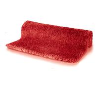 Spirella - Alfombra de baño de Microfibra Highland, Base Antideslizante, Secado rápido, Pelo de 40 mm, Lavable a máquina y Secadora - 55 x 65 cm - Blanco