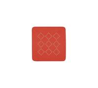 Spirella - Alfombra de Ducha de Espuma de PVC Alaska - Antideslizante con ventosas y Orificios de Drenaje, antimoho - 55 x 55 cm - Rojo