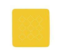 Spirella - Alfombra de Ducha de Espuma de PVC Alaska - Antideslizante con ventosas y Orificios de Drenaje, antimoho - 55 x 55 cm - Amarillo Sol