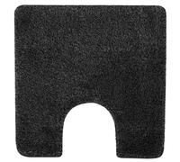 Spirella - Alfombrilla de Baño - Accesorio de Baño Acrílico Suave y Cómodo - Ideal para el Baño - Antideslizante y Absorbente - Diseño Elegante - 55x55cm - Negro