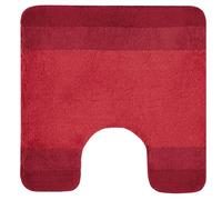Spirella - Alfombrilla de baño Balance de poliéster - Antideslizante - 55 x 55 cm - Roja - Lavable a máquina a 40 °C - 90% poliéster - 10% acrílico - Comodidad y Seguridad