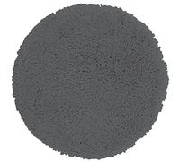 Spirella Alfombrilla de baño de Microfibra de Pelo Largo, Suave, Antideslizante, Adecuada para calefacción por Suelo Radiante, Redonda, 110 cm, Color Gris Granito