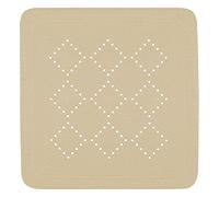 Spirella Alfombrilla de Ducha Antibacteriano - Alfombrilla de Ducha Antideslizante con ventosas - Groenlandia Bahama Beige - Aprox. 55 X 55 Cm