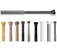 Spirella Arios - Barra telescópica para Cortina de Ducha sin taladrar, Barra de sujeción, Ajustable Mediante Giro, Agarre Seguro, como Barra de Ducha, Barra para Ropa, Arios Color Plata 125-220 cm
