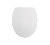 Spirella Asiento de inodoro Duroplast con cierre automático y extraíble pulsando un botón para la limpieza, en color blanco, sistema Easy Fix Clip