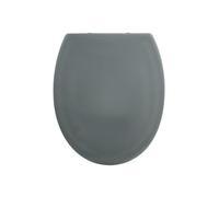 Espiral ovalada inodora de liberación rápida y suave función de descenso automático, antibacteriana, termoplástica y de acero inoxidable extraíble, color gris oscuro