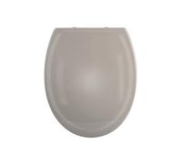 Spirella - Asiento de Inodoro Harry PP, bisagras de Acero Inoxidable - Tapa de Polipropileno con Clip, fácil de Instalar, Cierre Lento - 44 x 37 x 3 cm - Gris Topo