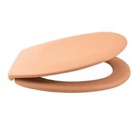 Spirella - Asiento de Inodoro Duro NEELA Thermo - Bisagras ABS Cromadas, Tapa de Inodoro con Freno de Caída, Cierre Lento - 44 x 37 x 3 cm - Melocotón Mate