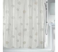 Spirella Atlantis Champagne - Cortina de Ducha de poliéster (180 x 200 cm), Color Crema/Beige