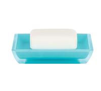 Spirella, Azul colección Freddo, Bandeja para Pastilla de jabón, Poliestirol, 8.6 x 12.5 x 2.3 cm
