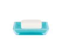 Spirella, Azul colección Freddo, Bandeja para Pastilla de jabón, Poliestirol, 8.6 x 12.5 x 2.3 cm