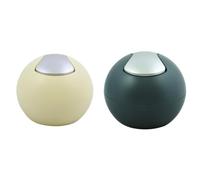 Spirella Bowl Set de 2 Papeleras 1 L Amarillo y Gris | tapa con cierre suave, cubo interior extraíble, amarillo / gris