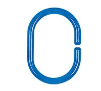Spirella C-Menor - Juego de 12 Anillos para Cortina de Ducha, Color Azul Cielo