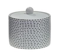 Spirella Caja de Algodón Ines Blanco Negro