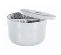 Spirella - Caja de Almacenamiento Multi-Box Cocco - Ideal para Organizar el Baño, la Cocina o la Oficina - Práctica y Elegante - Tamaño Estándar - Blanco